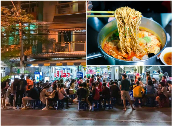 Ba tiệm ăn khách phải kiên nhẫn đợi ở Bangkok