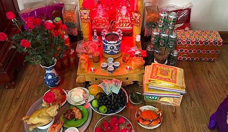 Mâm cúng Thần Tài Thổ địa (Thổ công) 
