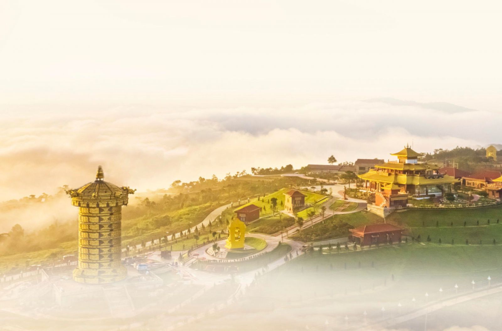 Đại bảo Tháp Kinh Luân lớn nhất thế giới & tu viện Drikung Kagyu Samten Ling Vietnam