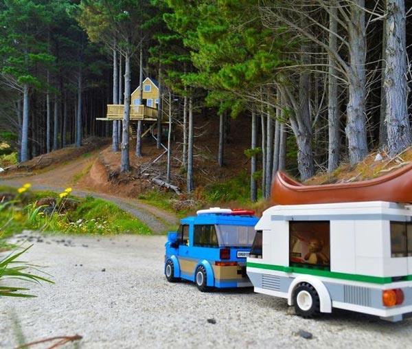 Vẻ đẹp của New Zealand trên hành trình của 'phượt thủ Lego'