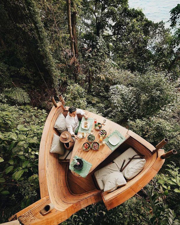 Resort Thái Lan nơi bạn được phục vụ bữa ăn lơ lửng giữa rừng