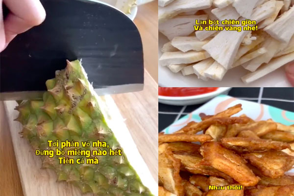 Tốn 300k mua sầu riêng, cô gái quyết ăn 