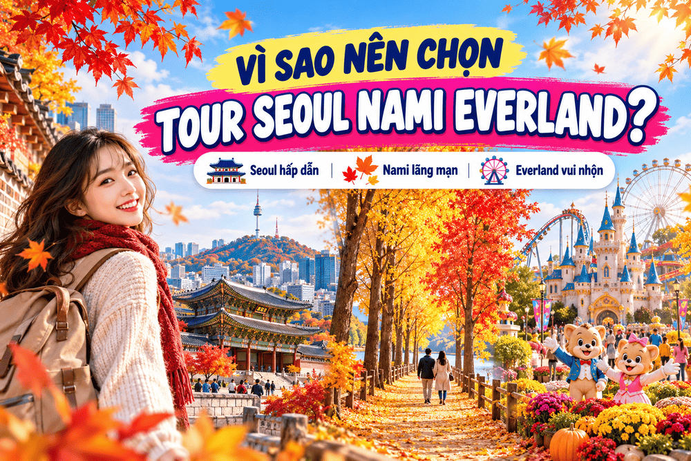 VÌ SAO NÊN CHỌN TOUR SEOUL NAMI EVERLAND?
