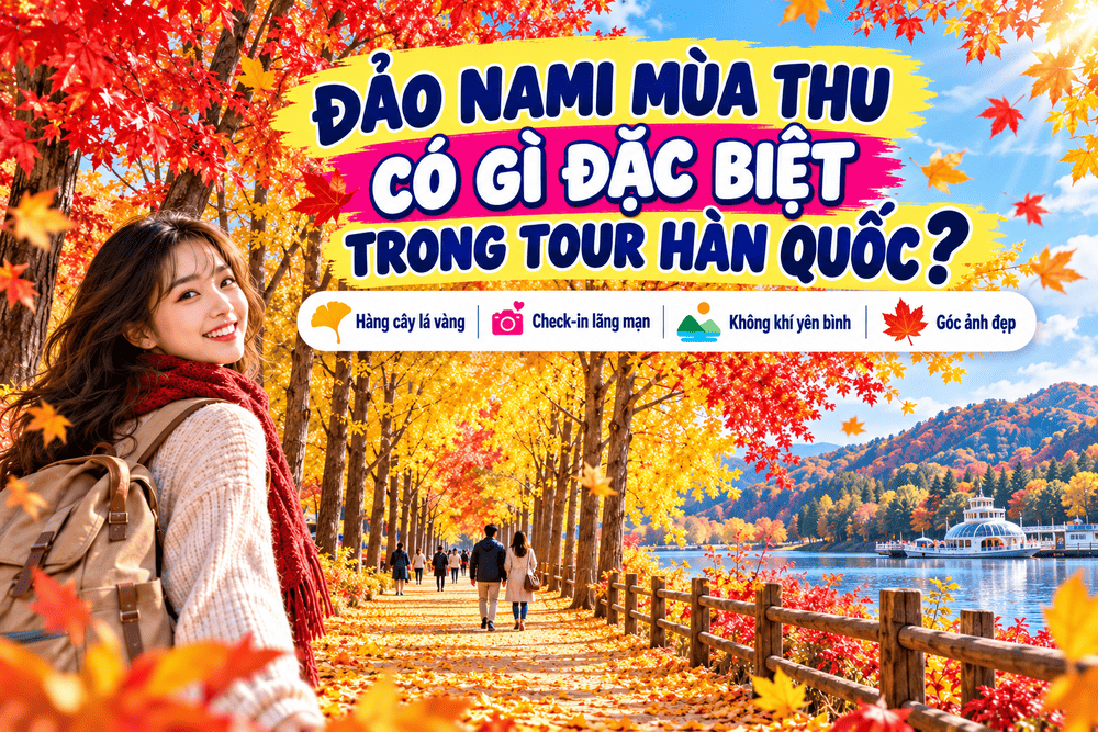 ĐẢO NAMI MÙA THU CÓ GÌ ĐẶC BIỆT TRONG TOUR HÀN QUỐC?