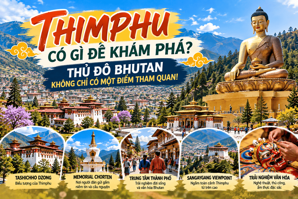 THIMPHU CÓ GÌ ĐỂ KHÁM PHÁ? THỦ ĐÔ BHUTAN KHÔNG CHỈ CÓ MỘT ĐIỂM THAM QUAN!
