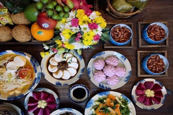 Mâm cỗ cúng rằm tháng 7 đơn giản đẹp nhất năm 2021