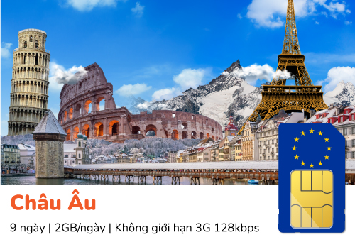 Sim du lịch Châu Âu