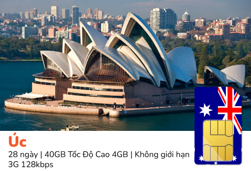 Sim du lịch Úc 5G